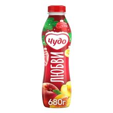 Йогурт питьевой Чудо персик-абрикос 1,9% 680 мл