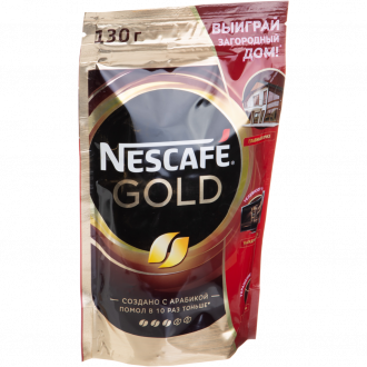 Кофе растворимый NESCAFE Gold натуральный, 130г (Россия, 130 г)