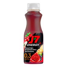 Напиток сокосодержащий J7 Energy яблоко-гранат-черноплодная рябина-клюква 300 мл