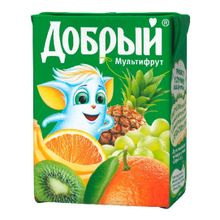 Сок Добрый Active kid мультифруктовый 200 мл