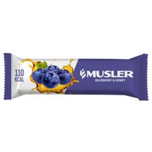 Батончик Musler с цельными злаками черника и мед 30 г