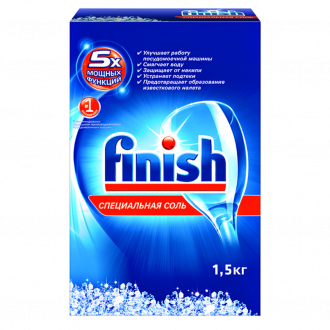 Соль для посудомоечной машины FINISH, 1,5кг (Россия, 1,5 кг)