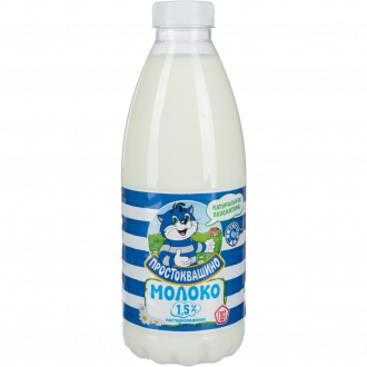 Молоко пастеризованное ПРОСТОКВАШИНО 1,5%, без змж, 930мл (Россия, 930 мл)