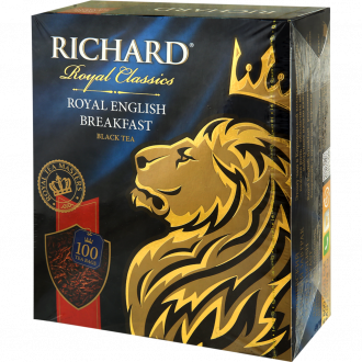 Чай черный RICHARD Royal English Breakfast байховый, 100пак (Россия, 100 пак)