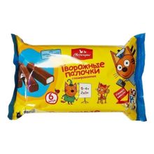 Сырок творожный Свитлогорье Три кота Палочки с ванилью глазированный 16% БЗМЖ 180 г